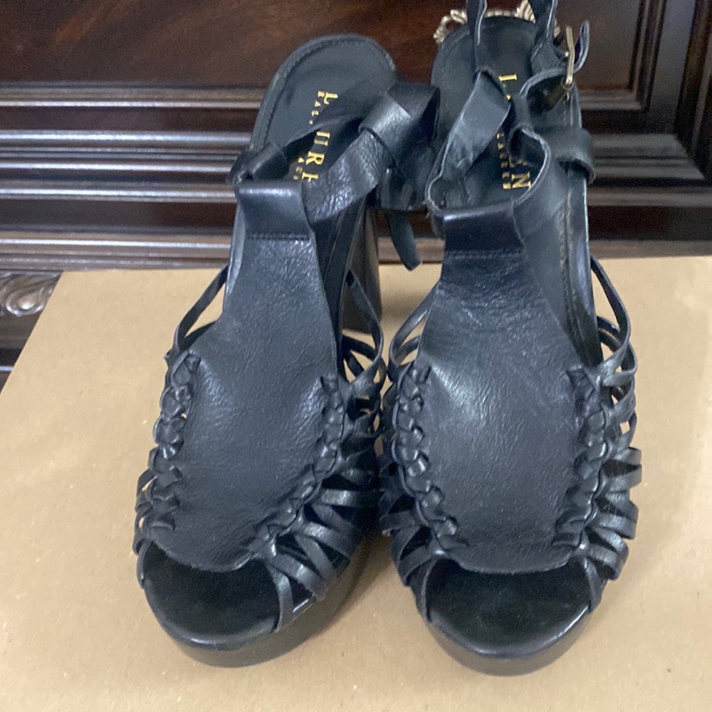 Black Ralph Lauren Sandals worn once